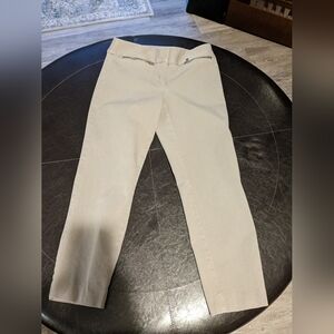 Loft Size 0 Cropped Pants Tan/ Gray